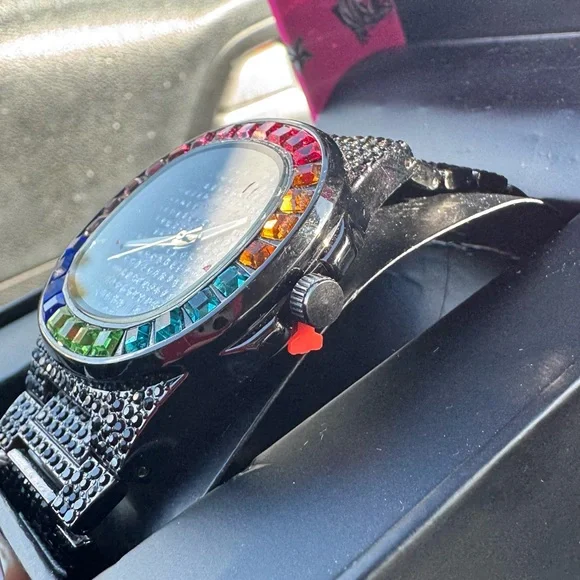 NEW with Box & tag Ed Hardy Black Crystal Watch - Picture 6 of 8